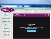 Tablet Screenshot of mactv.co.uk